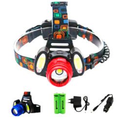 Minero Súper Potente 1 Led Central 5w Y 2 Led Laterales