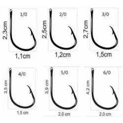 Anzuelo Mutsu Marine Sport Black Nikel