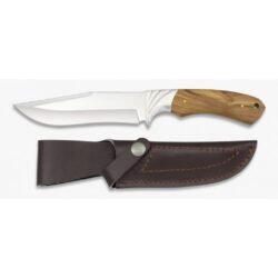 CUCHILLO ALBAINOX DE CAZA CON MANGO DE OLIVO