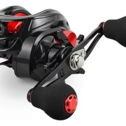 Reel Galleta Casting Rotativo Negro Izq/Der